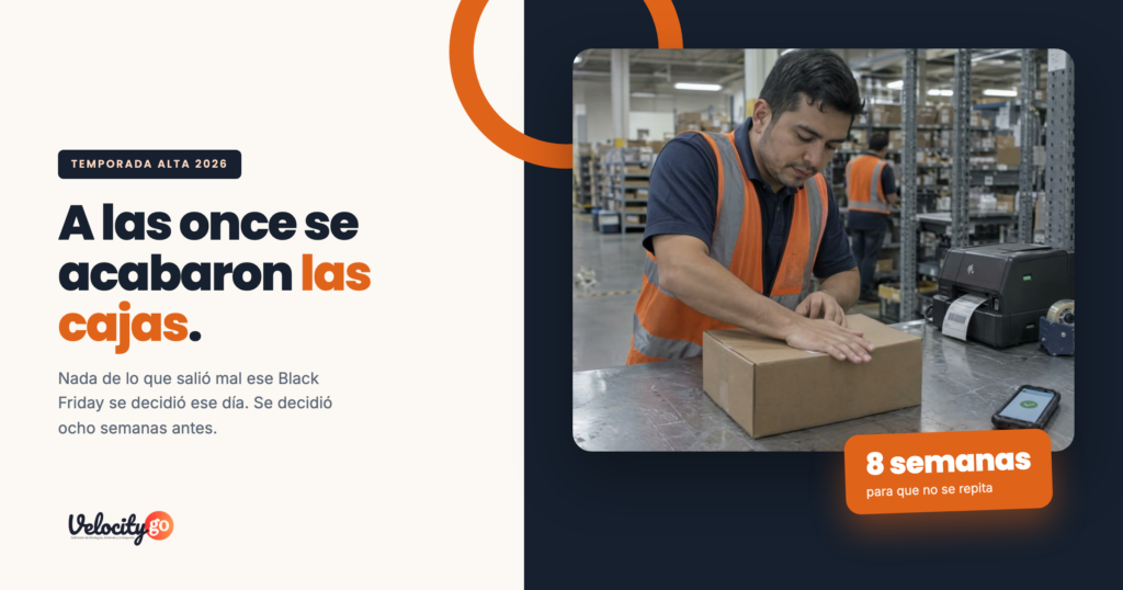 Mesa de empaque en temporada alta: a las once se acabaron las cajas